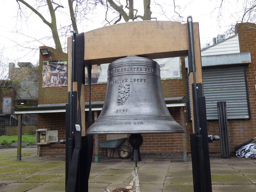 Caroline Locke's tree charter bell