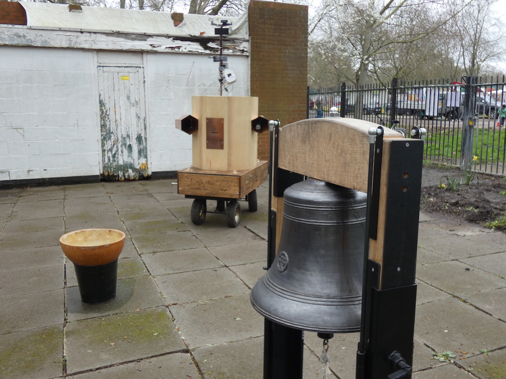 Future Machine, Caroline Locke's bell and a drum